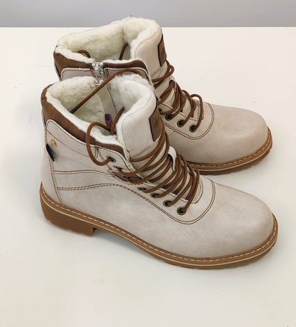 Drilleys Fur-Lined Boots - Light Fawn