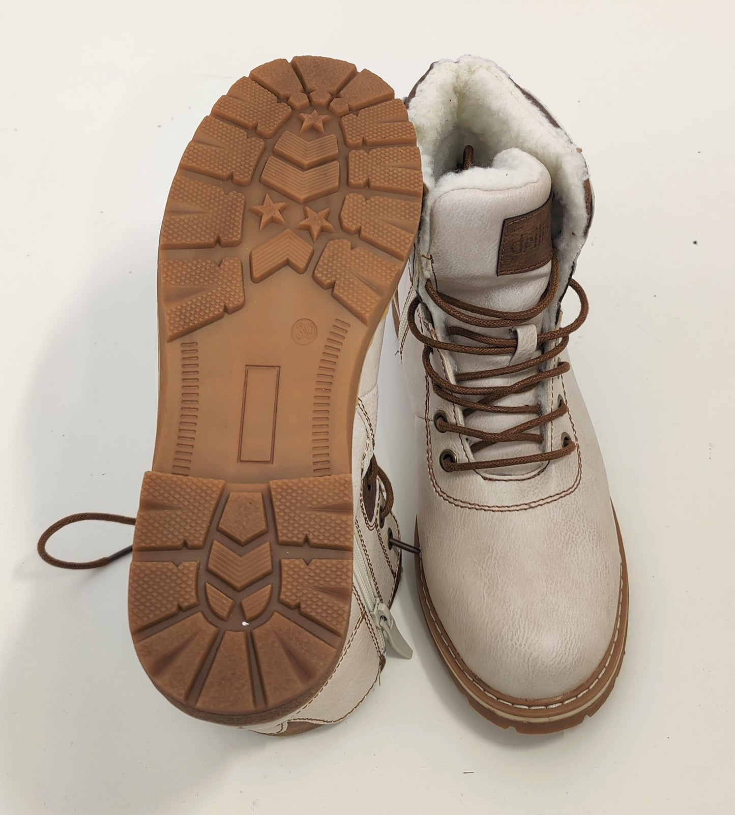 Drilleys Fur-Lined Boots - Light Fawn