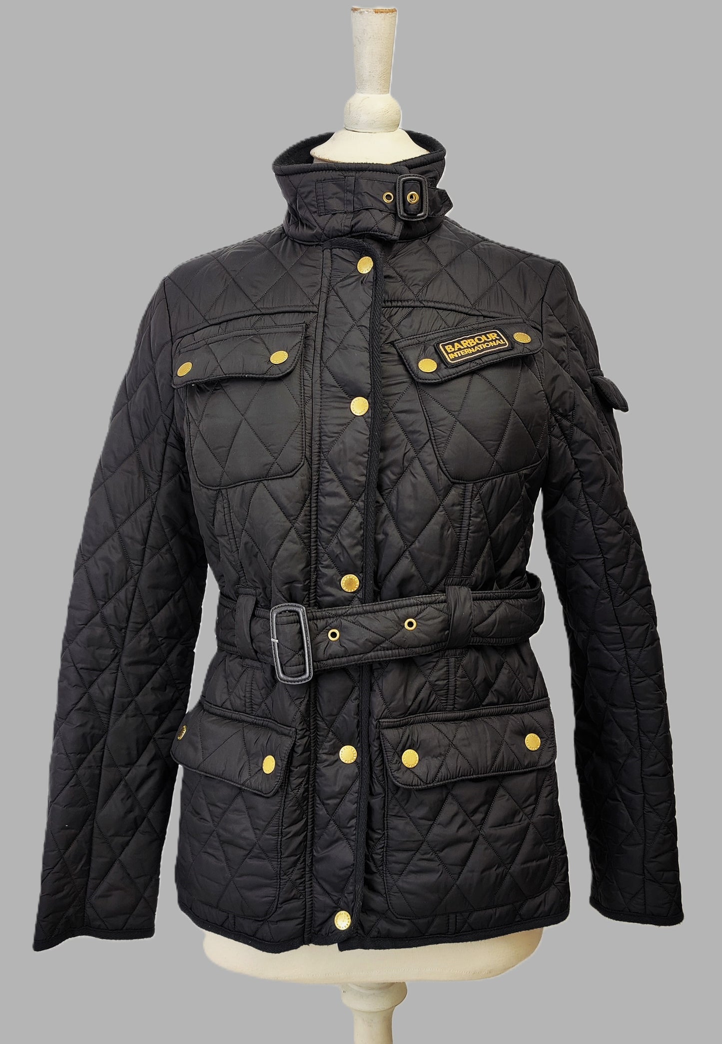 Barbour  International Polarquilt Fleece Lined Quilted Jacket - Black