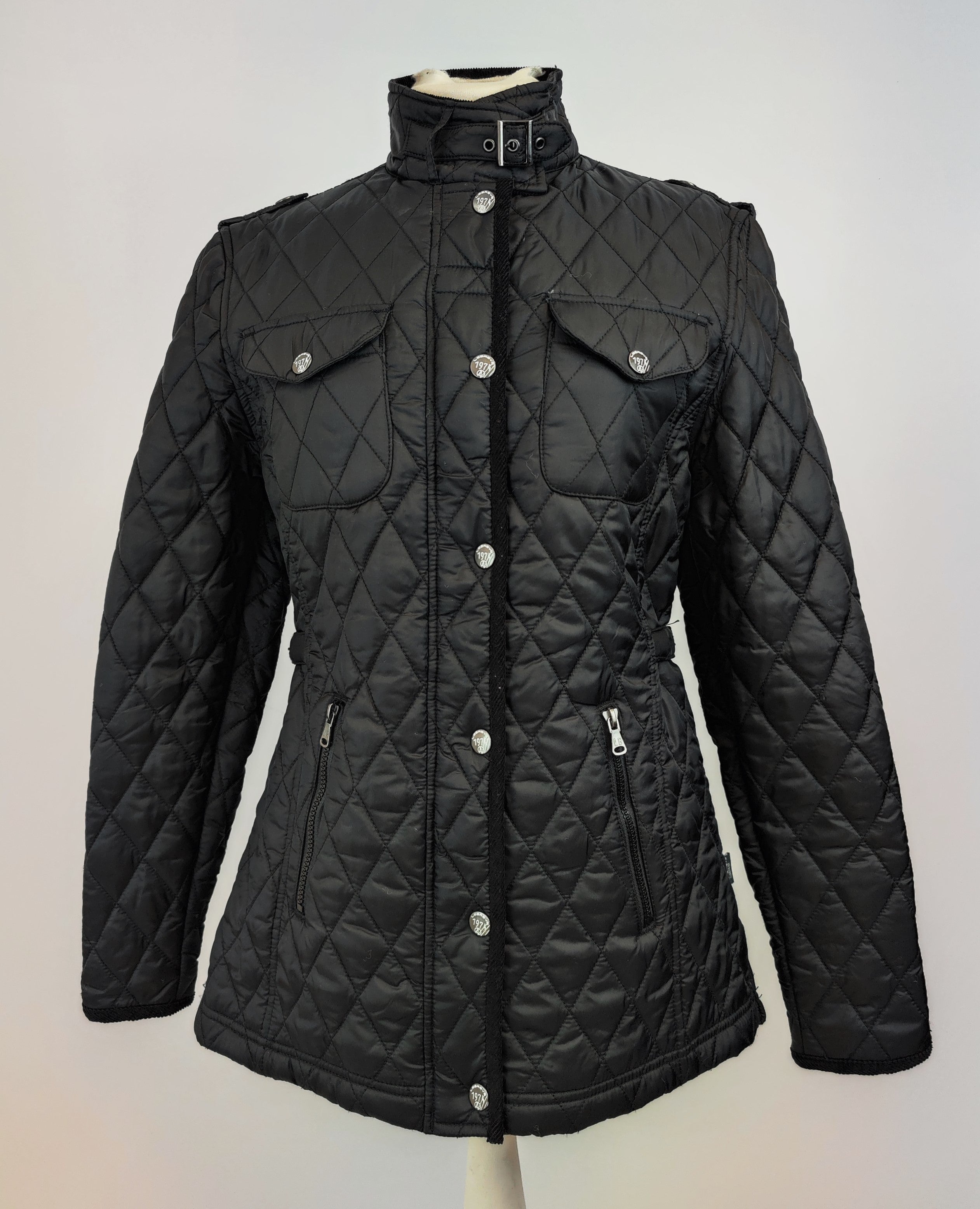 Le Breve Quilted Jacket Gossip Black Simon Shop