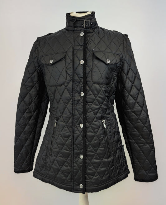 Le Breve Quilted Jacket "Gossip" -Black