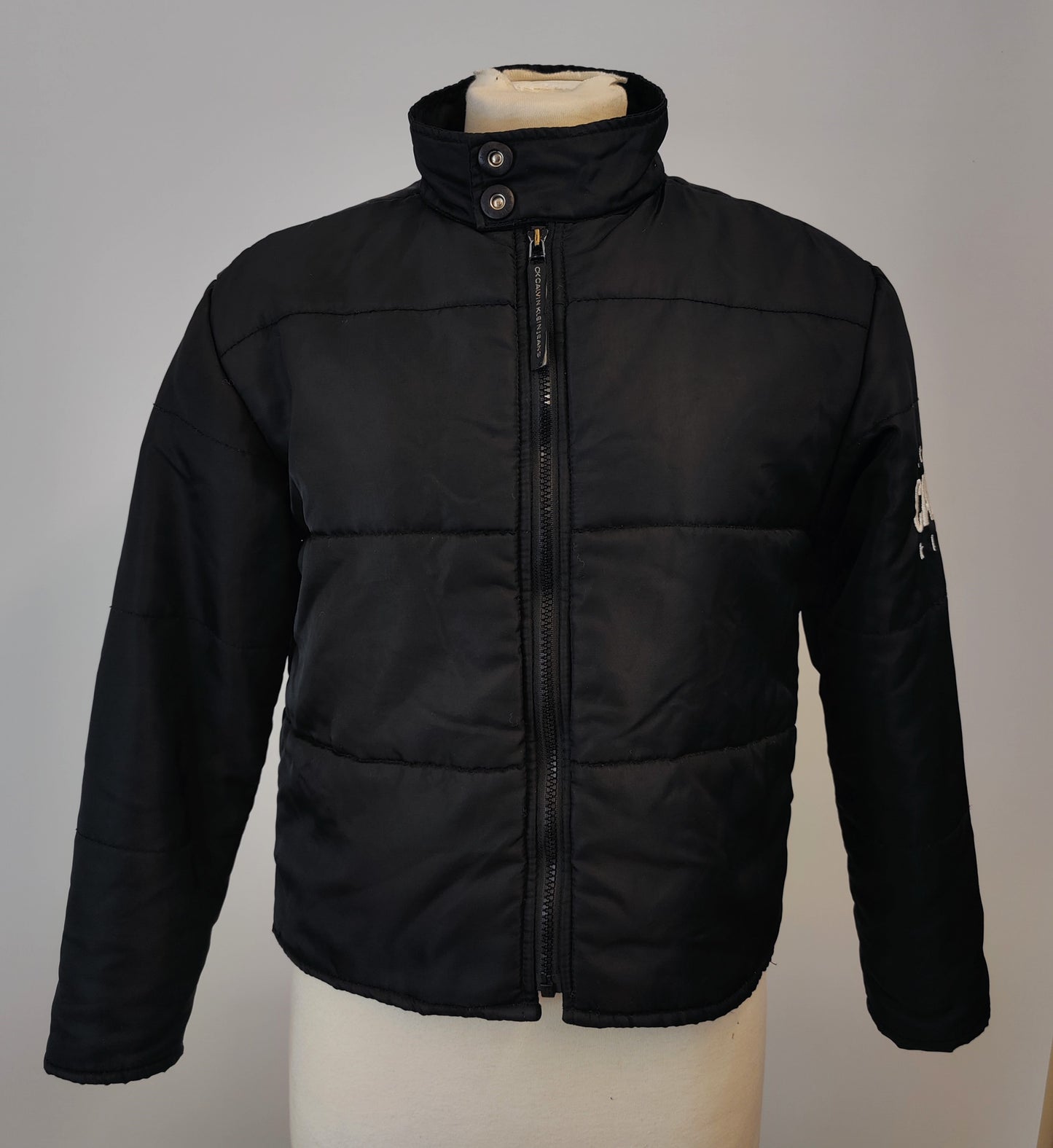 Calvin Klein Jeans® Women's Bomber Jacket- Black/White