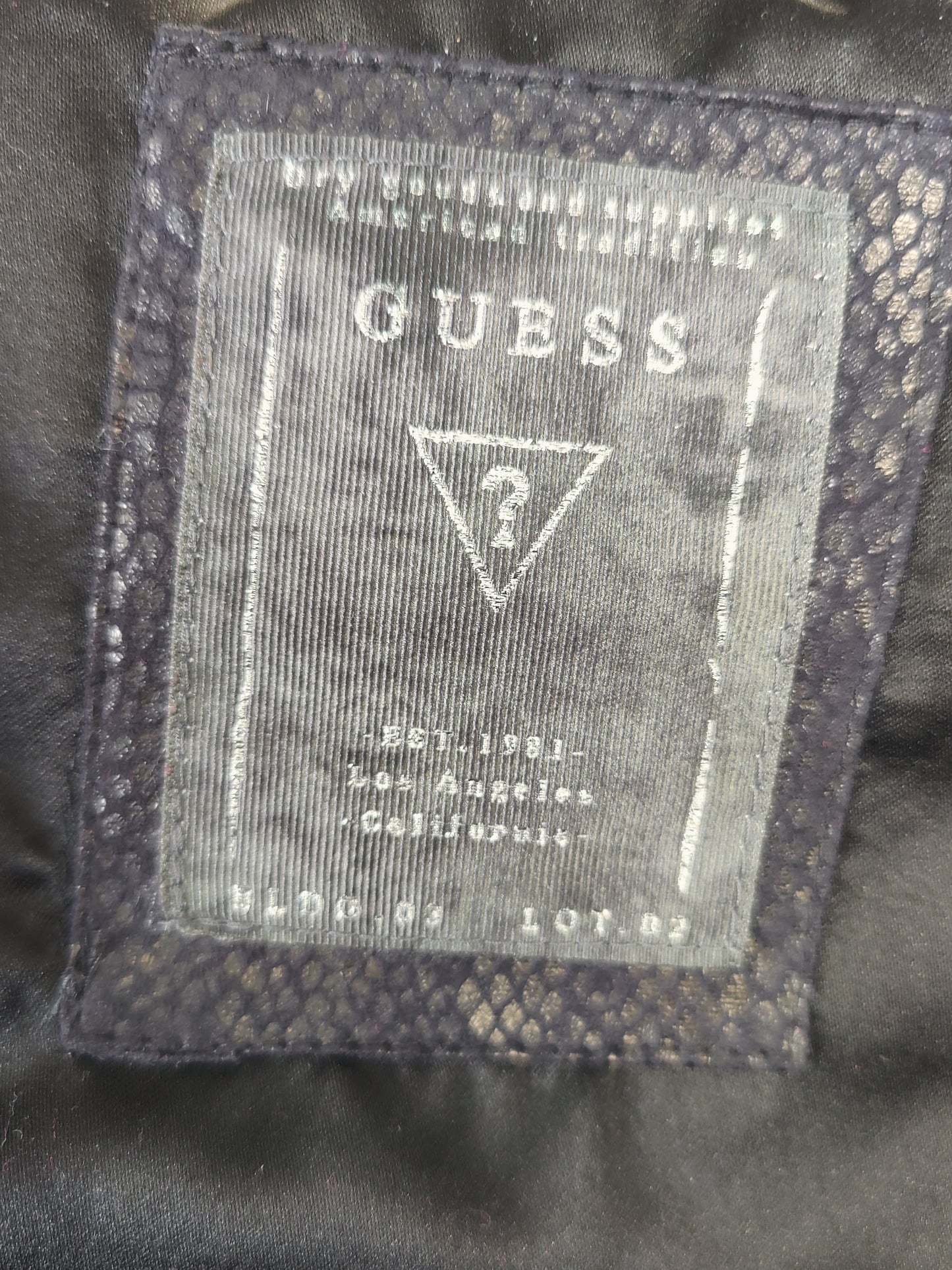 Guess Quilted Black Jacket