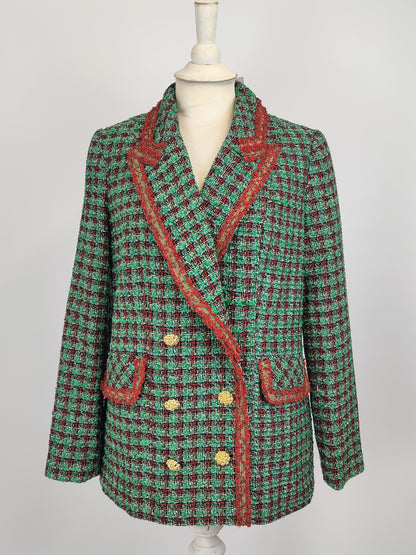 Savida Red and Green Tartan Jacket