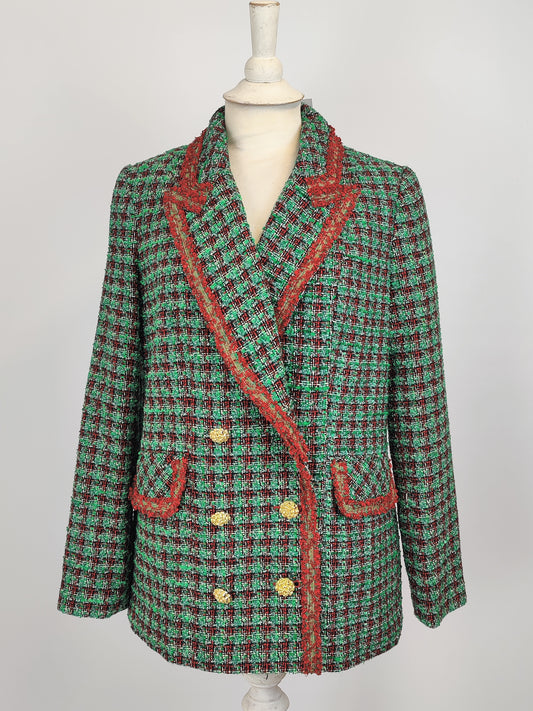 Savida Red and Green Tartan Jacket