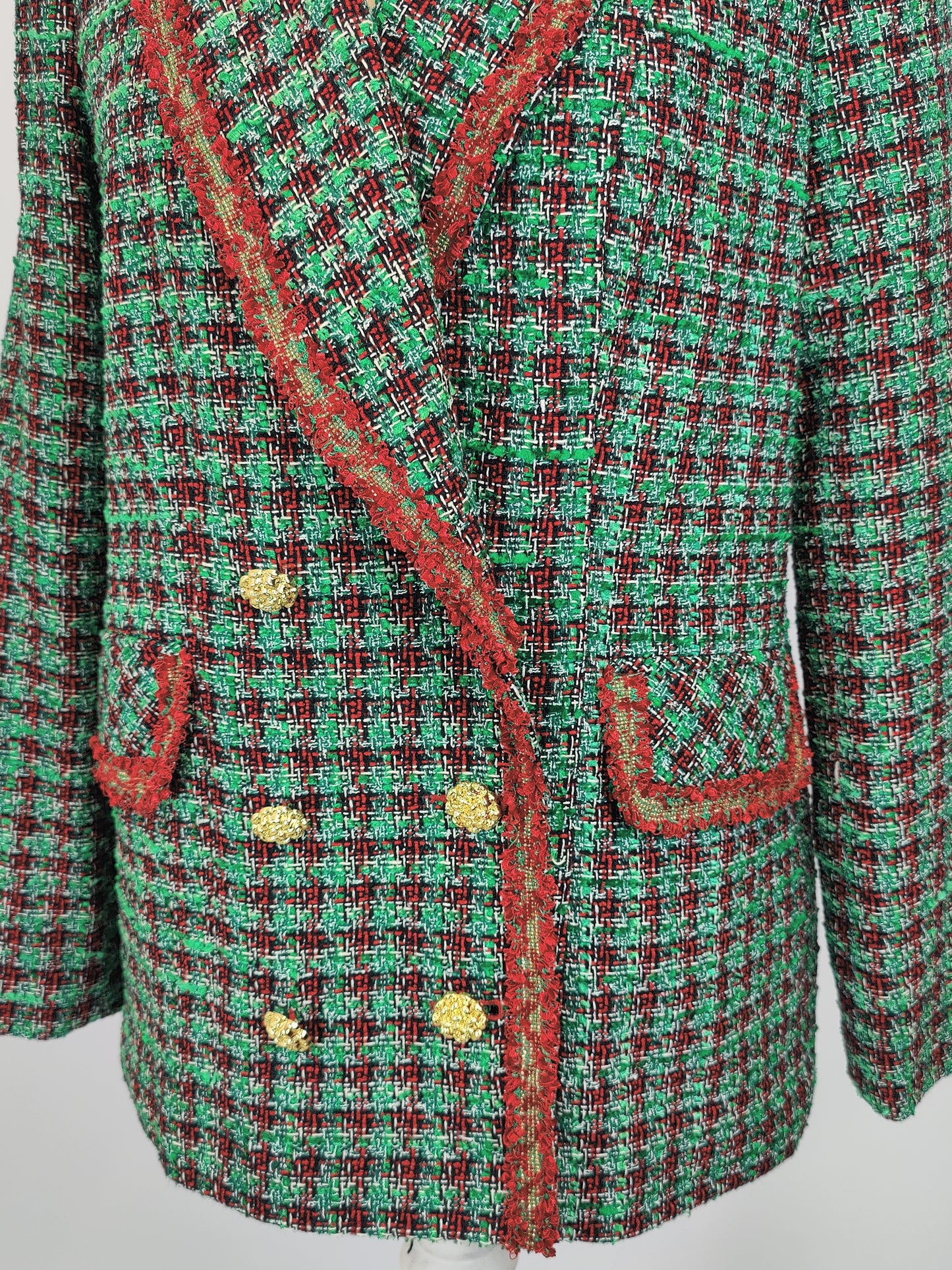 Savida Red and Green Tartan Jacket