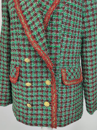 Savida Red and Green Tartan Jacket