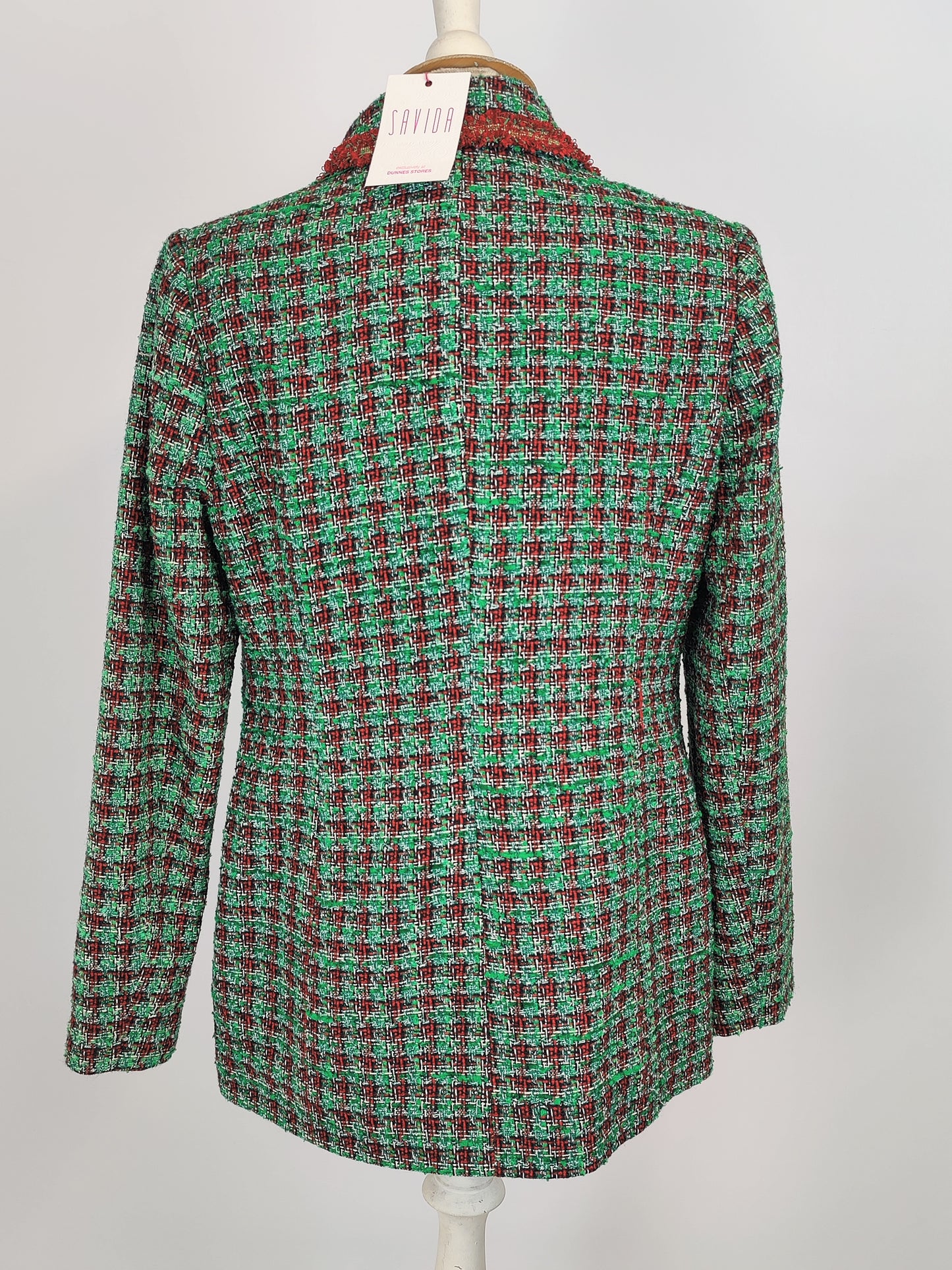 Savida Red and Green Tartan Jacket