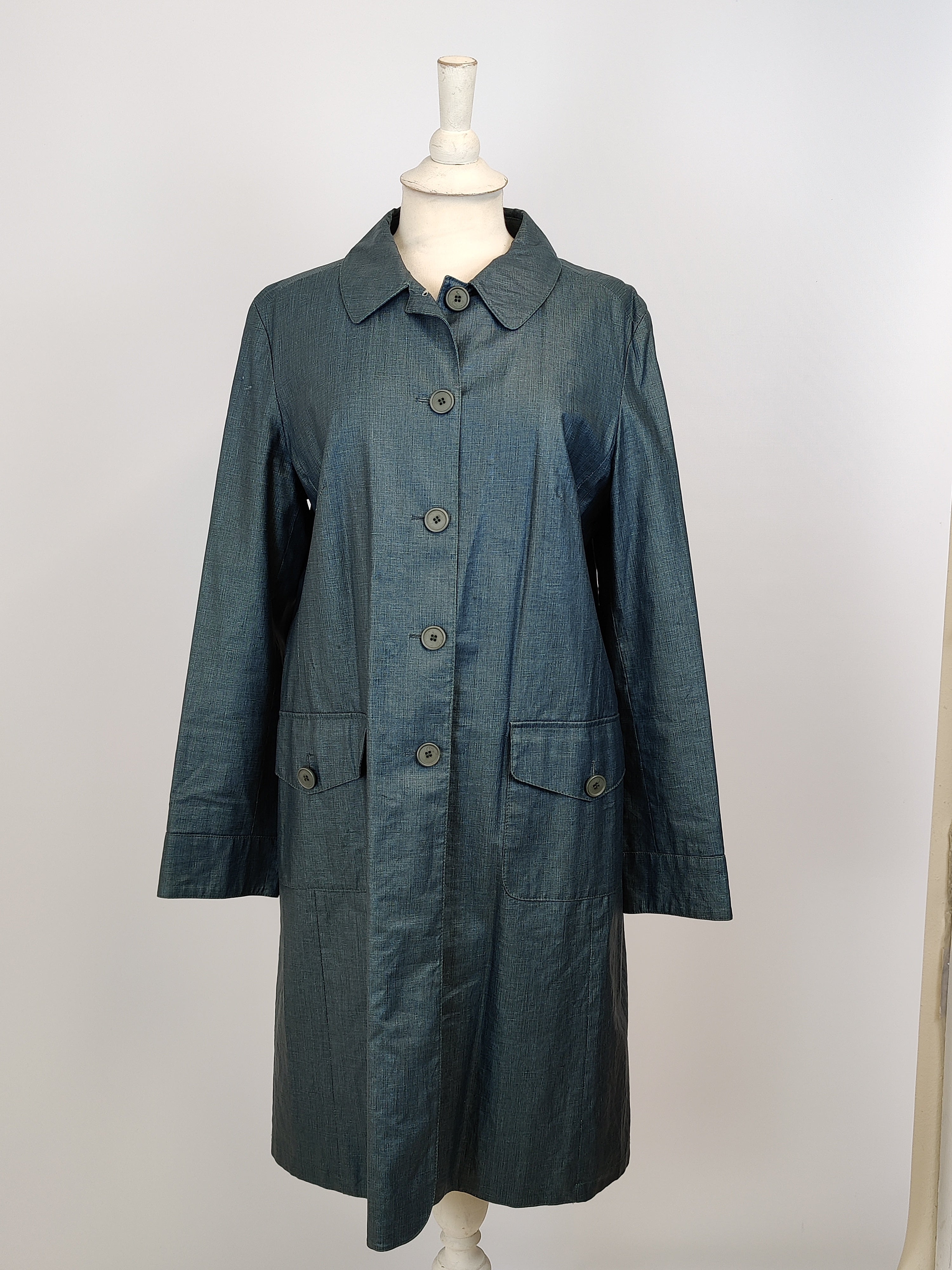 Laura Ashley Green Trench Coat Simon Shop