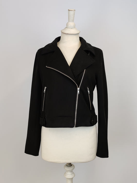 Dotti Black Suede Biker Jacket