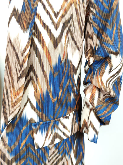 Made In Italy Ruched Sleeved Blazer