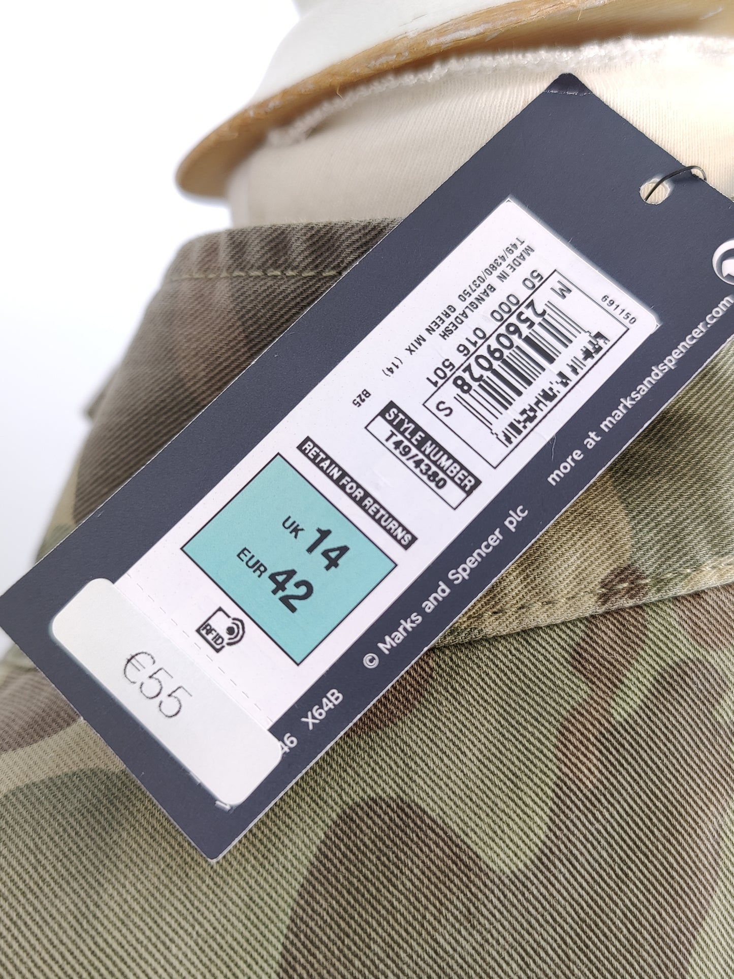 Marks and Spencer Khaki and Green Jacket