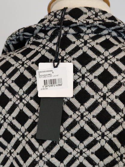 Pala D'Oro Black Textured Short Jacket