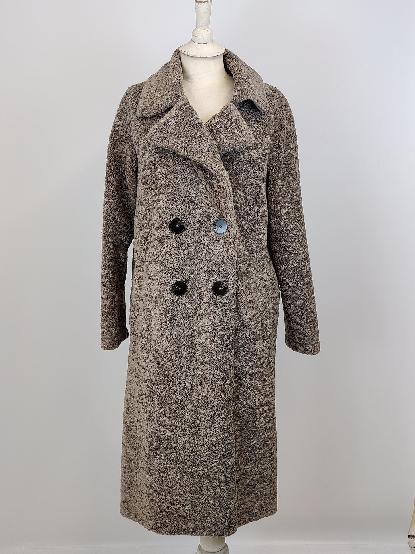 Gallery Mocha Long Teddy Coat