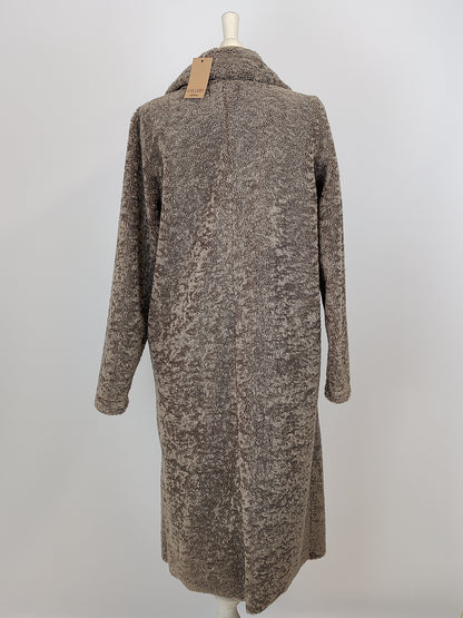 Gallery Mocha Long Teddy Coat