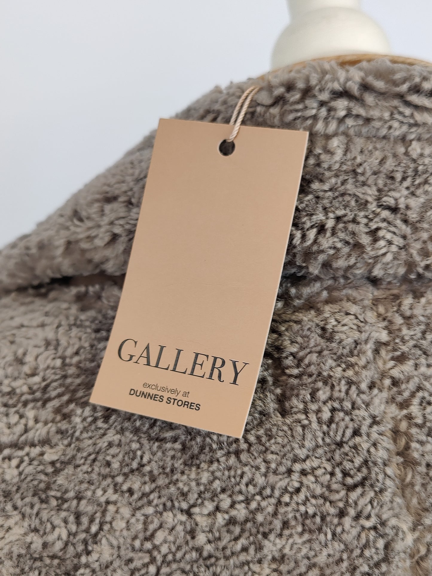 Gallery Mocha Long Teddy Coat