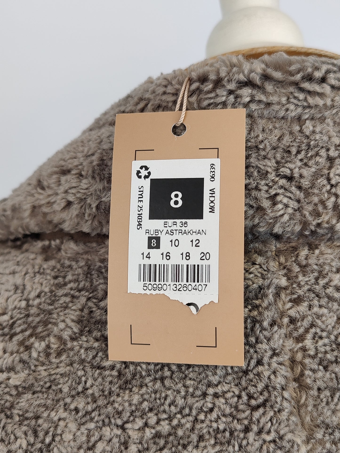 Gallery Mocha Long Teddy Coat