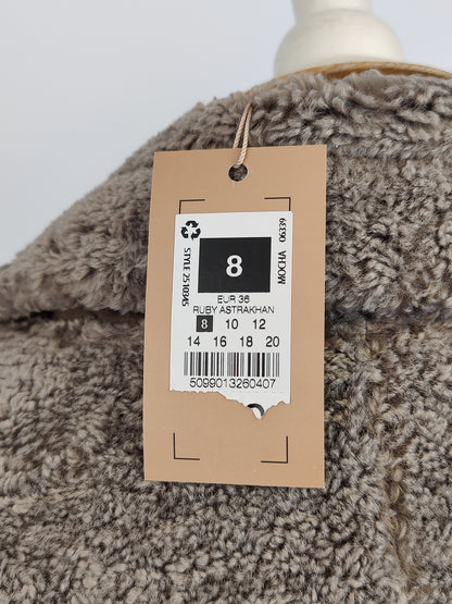 Gallery Mocha Long Teddy Coat
