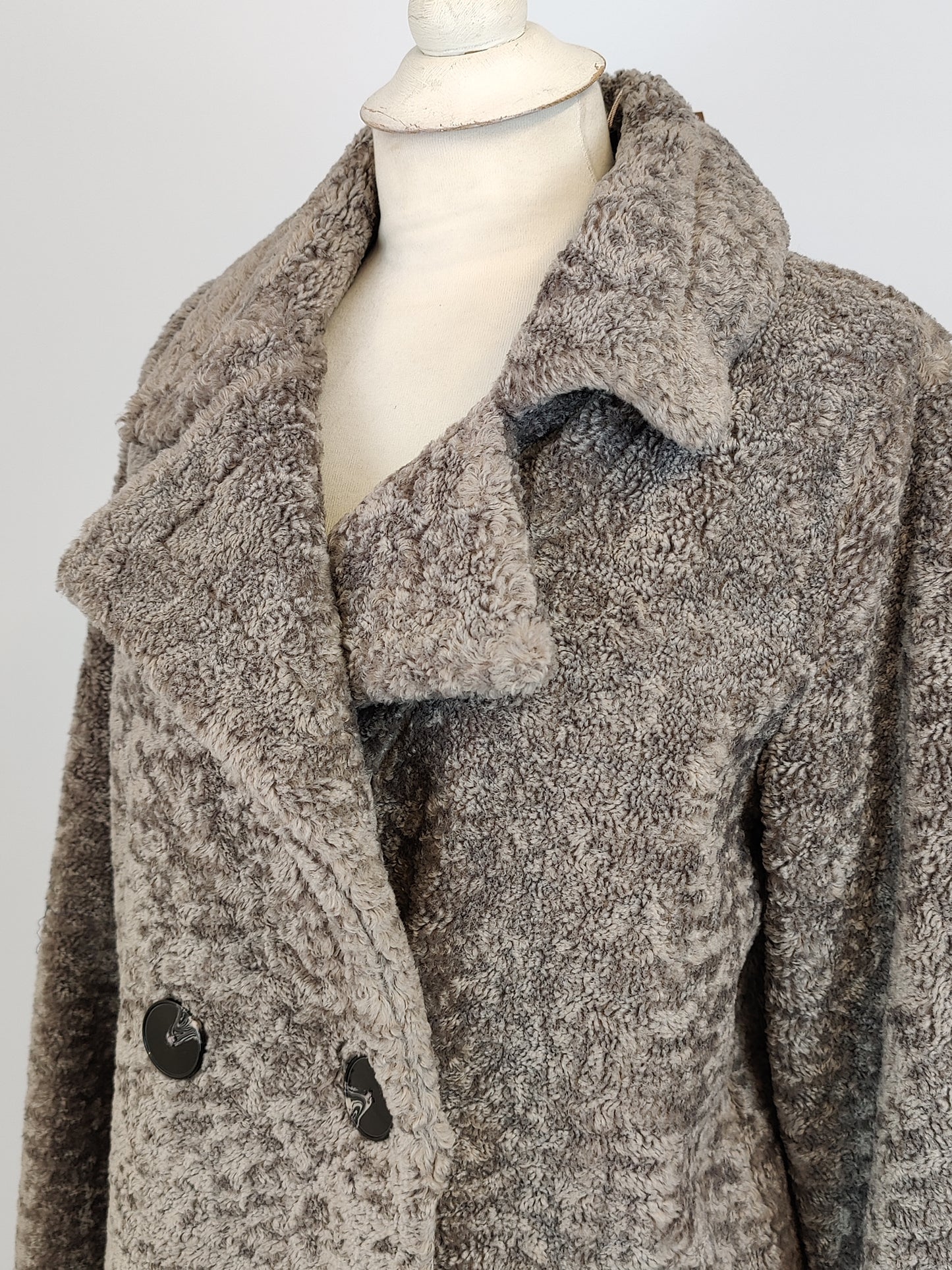 Gallery Mocha Long Teddy Coat