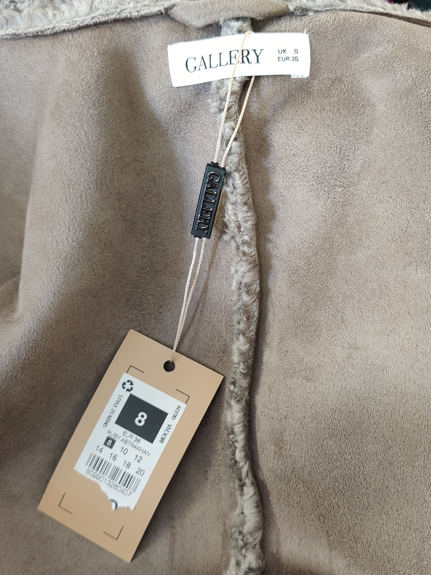 Gallery Mocha Long Teddy Coat