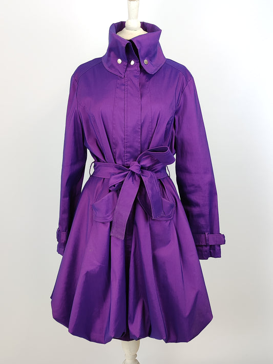 Libra Purple Trench Dress Bubble Coat