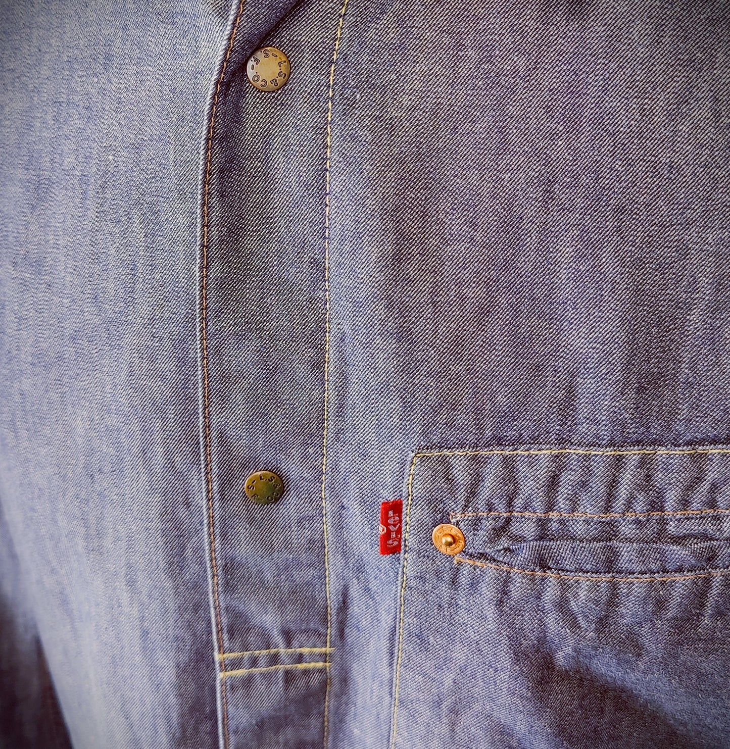 Levis®Red Tab™Coolmax Jeans Denim Shirt-Blue