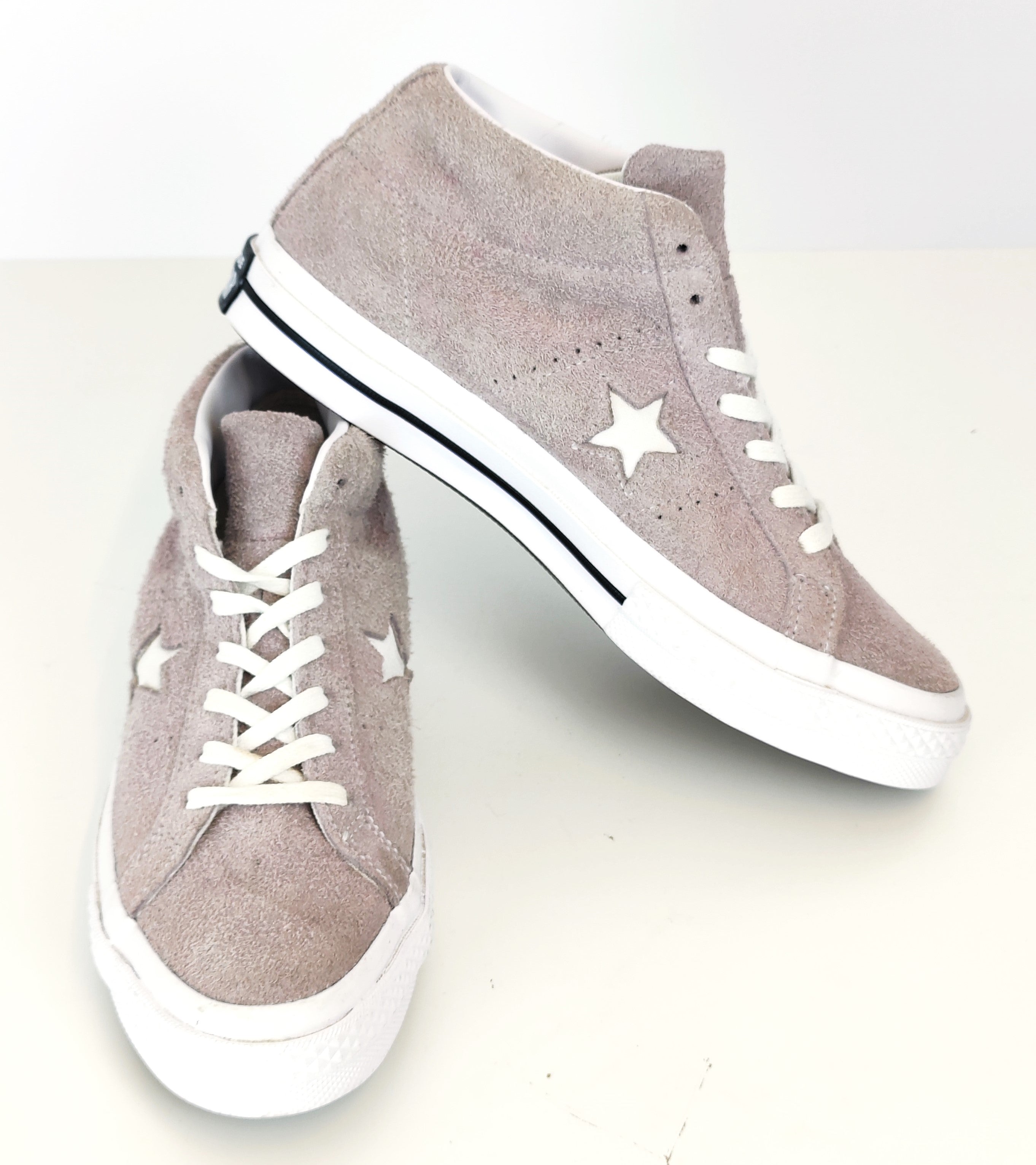 Converse One Star Mid Women s Grey White