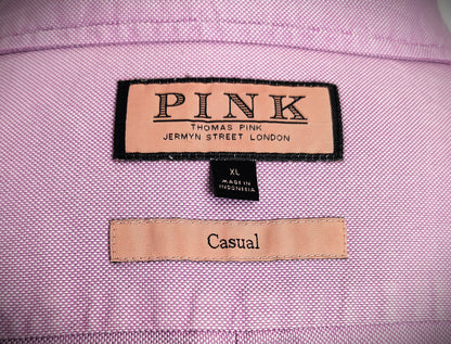 Thomas Pink Smart Casual Cotton Shirt - Pink