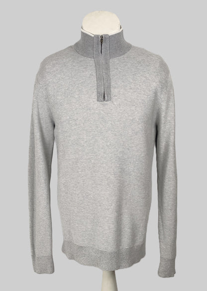 Tommy Hilfiger Turtleneck Half-Zip Jumper - Grey