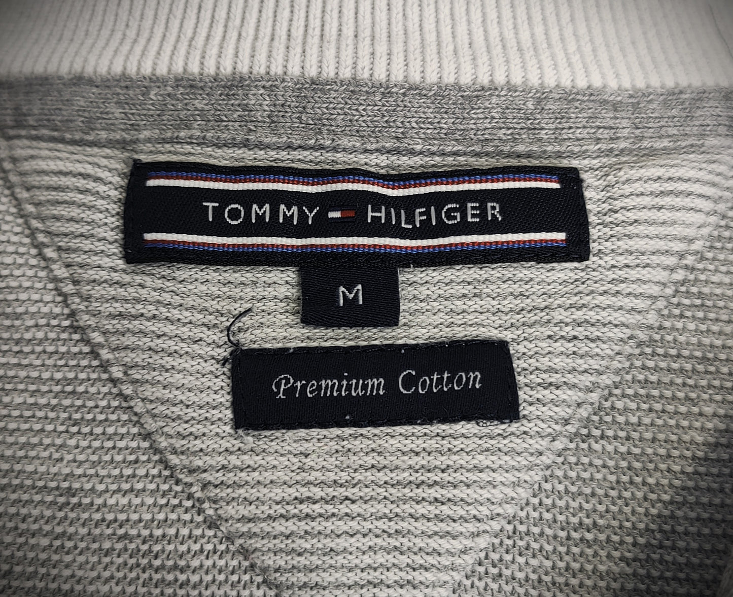Tommy Hilfiger Turtleneck Half-Zip Jumper - Grey