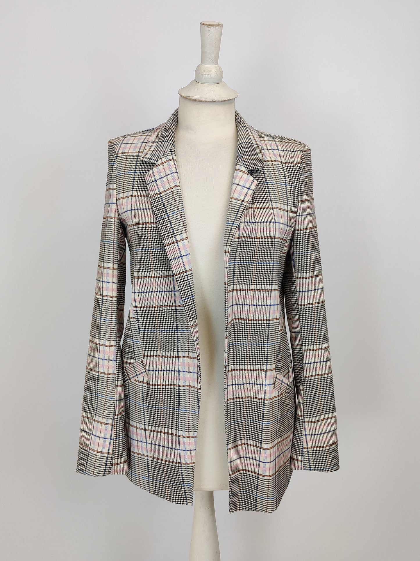 River Island Pink Check Blazer