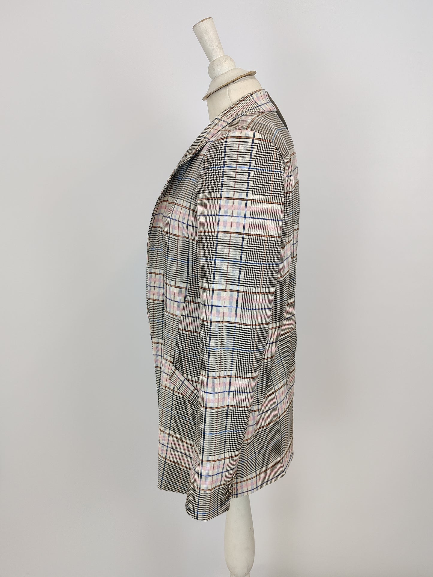 River Island Pink Check Blazer