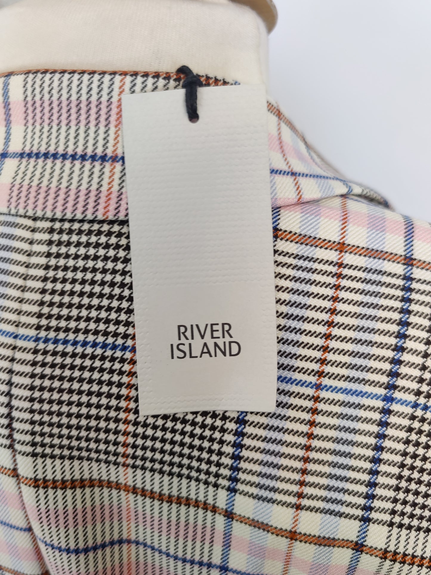 River Island Pink Check Blazer