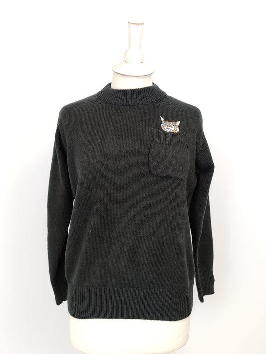 Lukewarm Black Cat Sweater