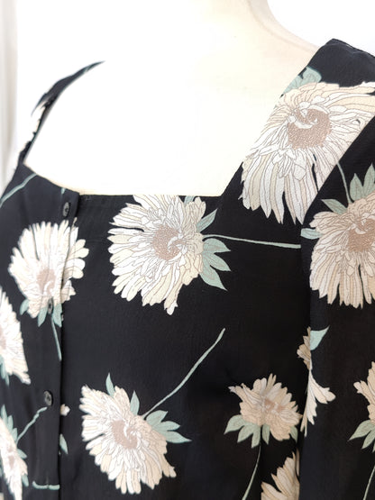 Warehouse Floral Square Neck Top