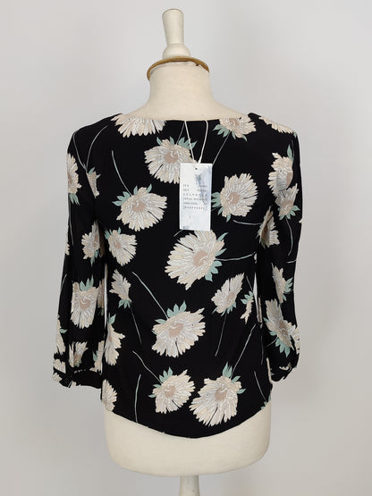 Warehouse Floral Square Neck Top