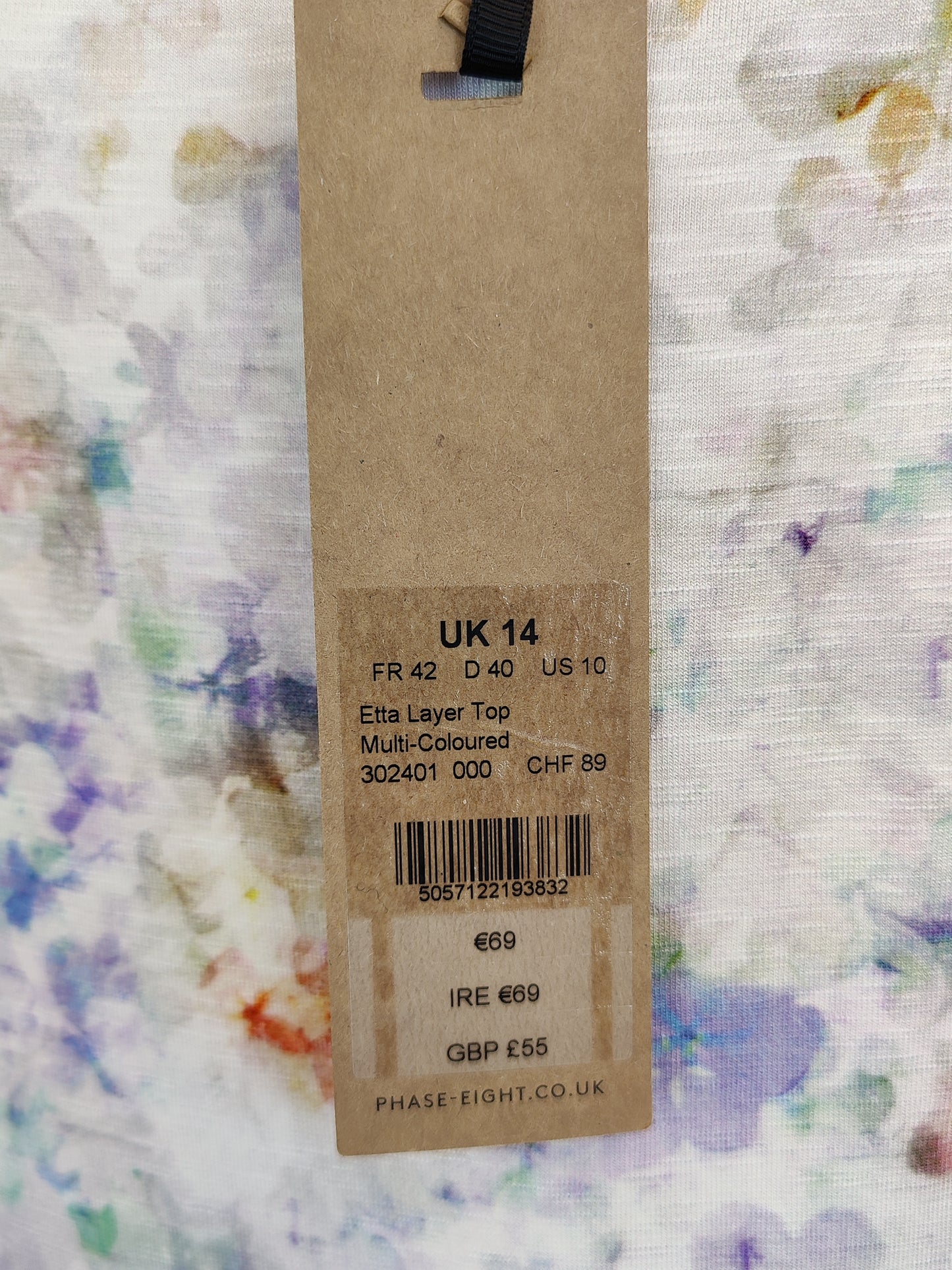 Phase Eight Multi Coloured Layer Top