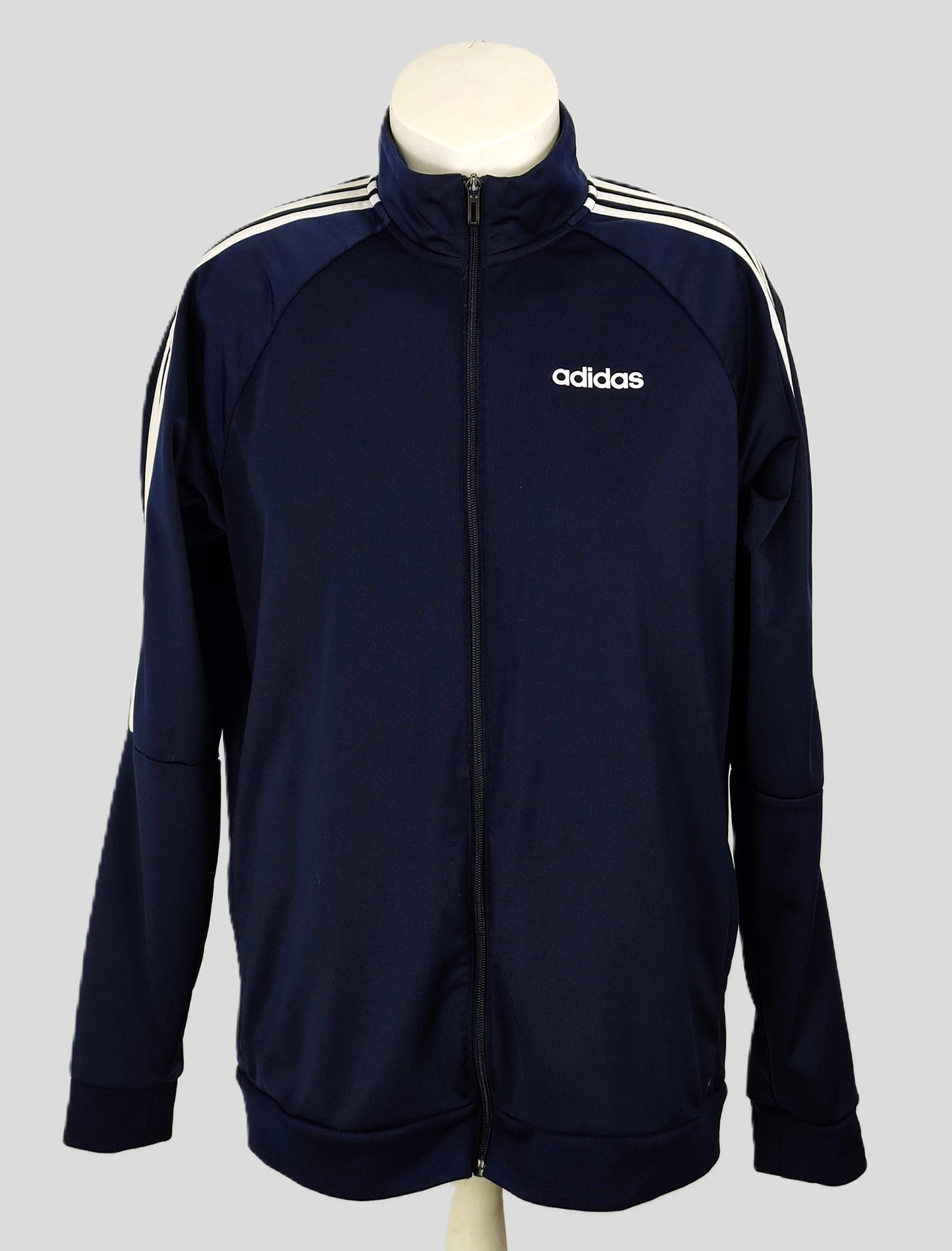 Adidas Climalite Zip-Up Tracksuit Top-Navy