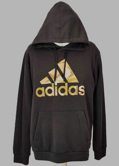 Adidas Camo Pull-Over Hoodie - Black and Camouflage Brown