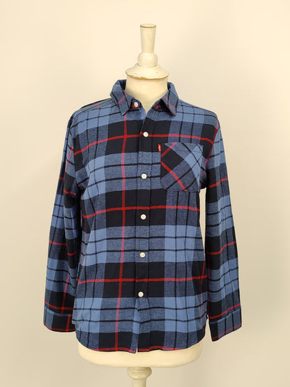 Levis Red and Blue Plaid Cotton Shirt