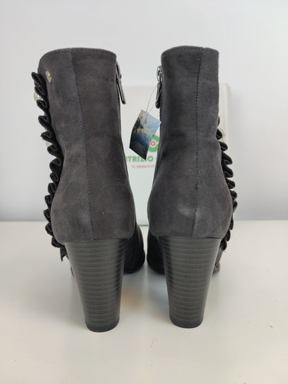 Patrizio Como Grey Pearl Ankle Boots