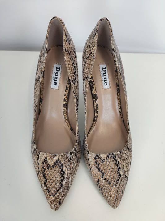 Dune Snake Print Heels