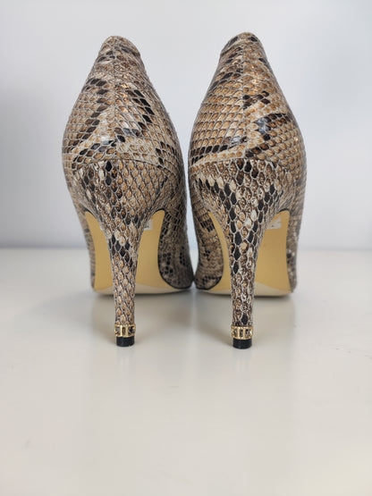 Dune Snake Print Heels