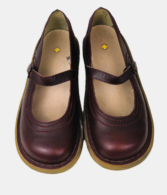 Dr Martens Vintage "Mary Jane" Shoes- Dark Cherry/Burgundy