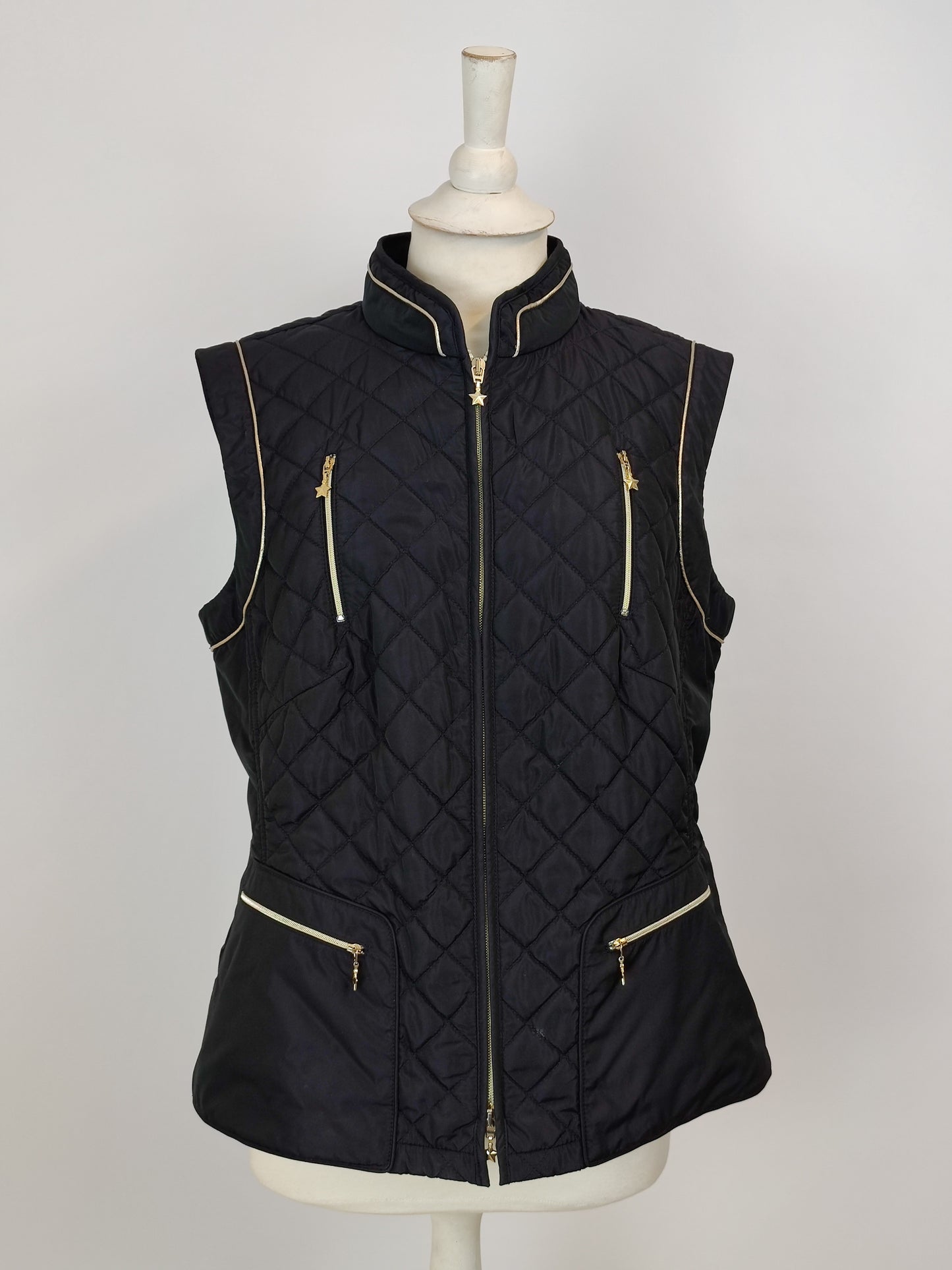 Basler Navy Quilted Vest