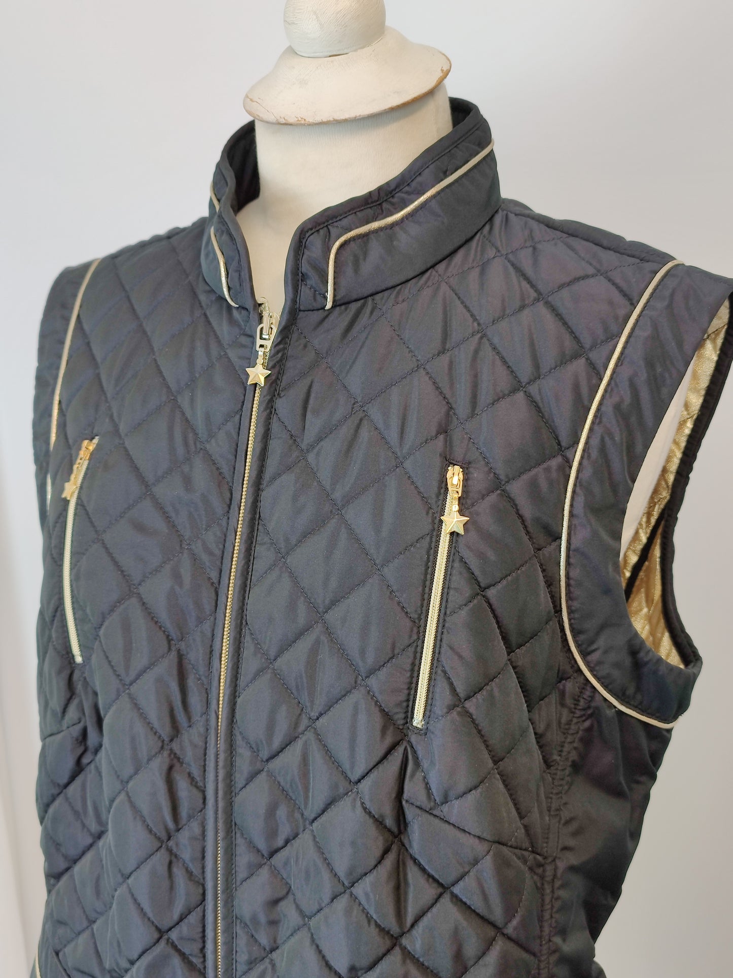 Basler Navy Quilted Vest