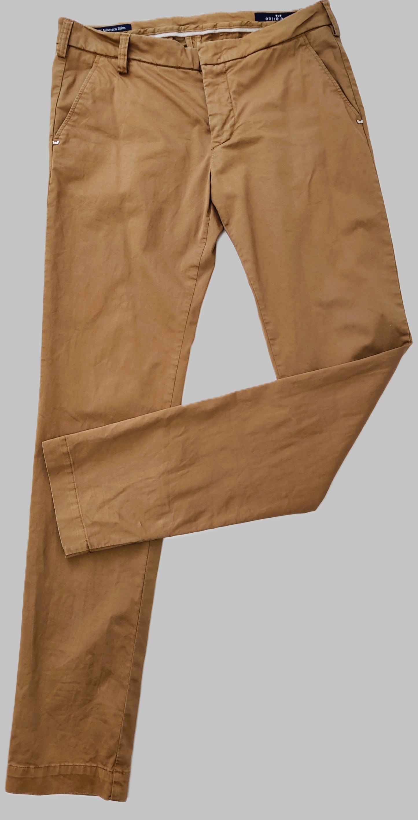 Entre Amis -Tk America Slim Tailored Chino's-Tan
