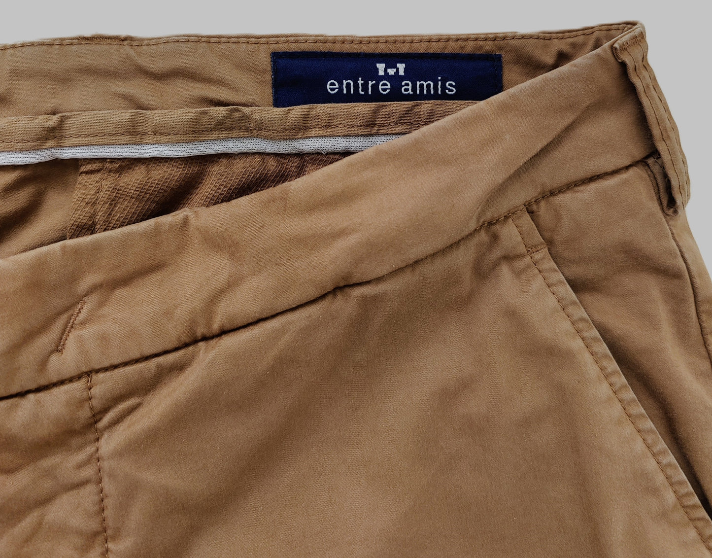 Entre Amis -Tk America Slim Tailored Chino's-Tan