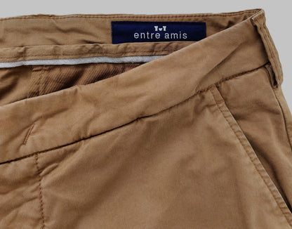 Entre Amis -Tk America Slim Tailored Chino's-Tan