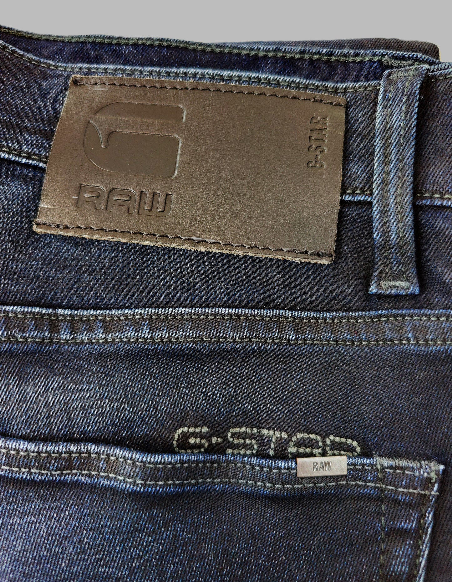 G-Star Raw 3301 Slim Fit Jeans-Dark Navy